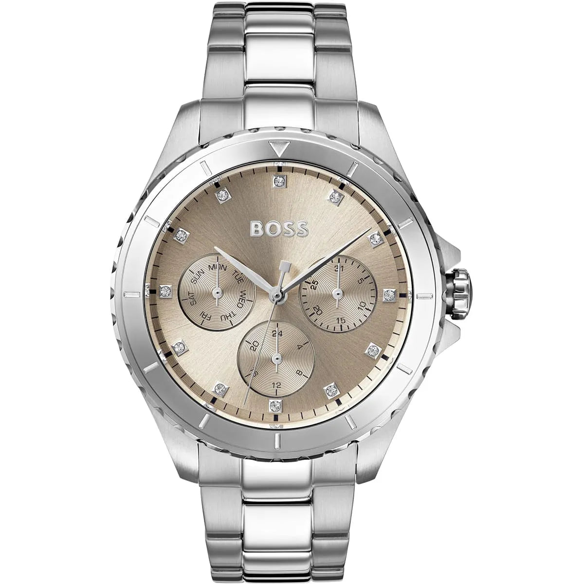 Hugo Boss Premiere Quartz Crystal Rose Dial Women's Watch - 1502444