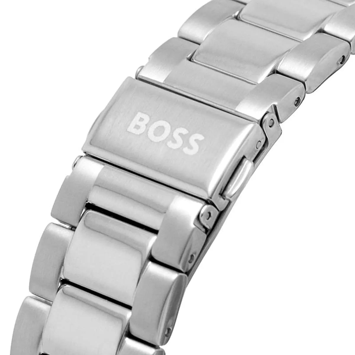 Hugo Boss Solgrade stainless steel bracelet and clasp detail