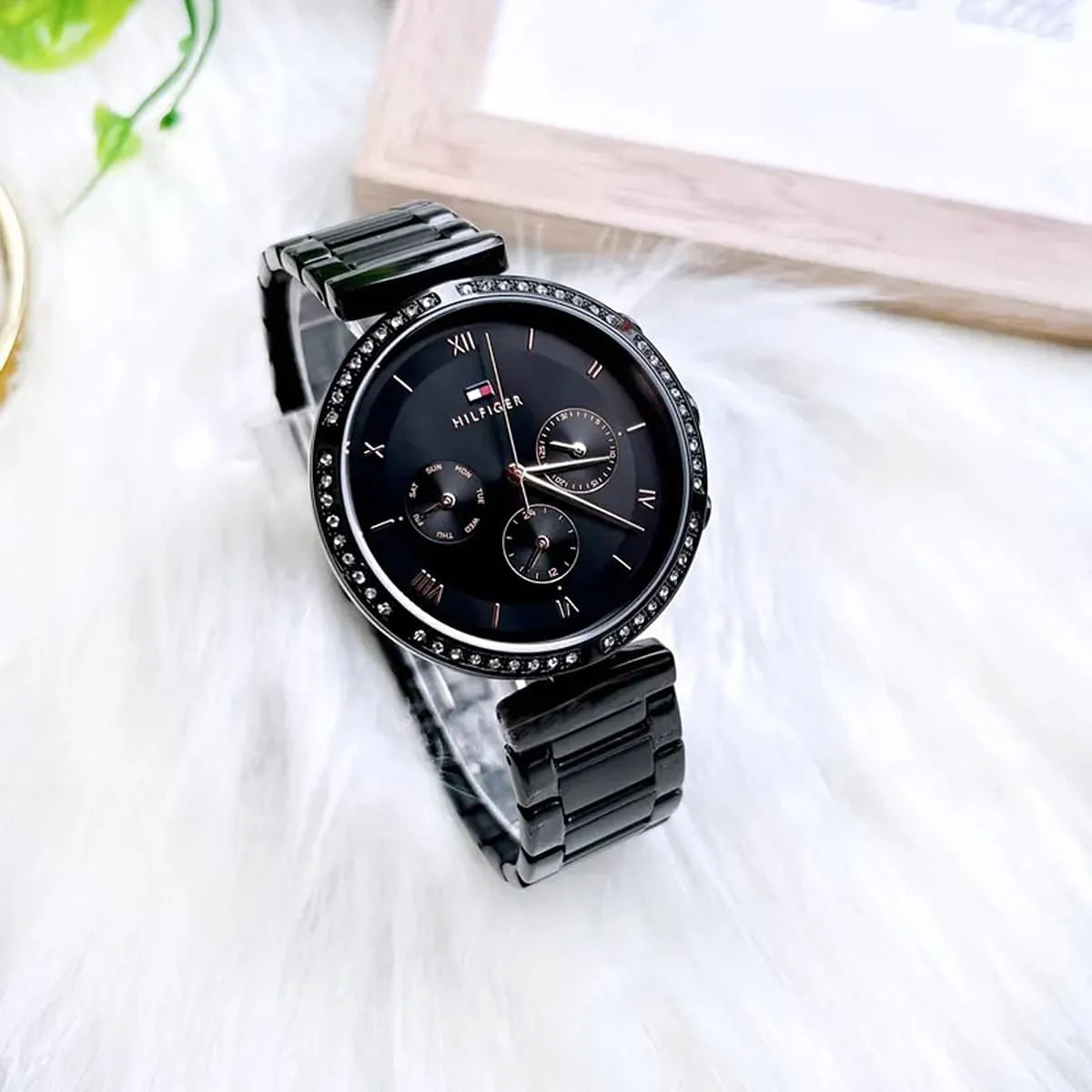 Tommy Hilfiger women's multifunction quartz watch with stainless steel strap