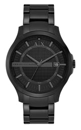 Armani Exchange Hampton Black Dial Black Ion-plated Men's Watch AX2104