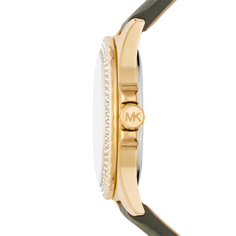 Michael Kors Mini Everest Quartz Crystal White Dial Ladies Watch MK4720
