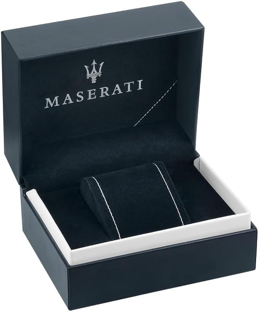 Maserati Sfida Black Dial Gold Hands Date Tow Tone Men's Watch R8853140009