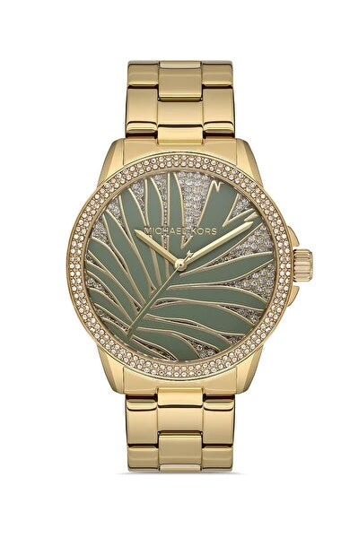 Michael Kors Palm Quartz Crystal White Dial Women's Watch - MKO1036