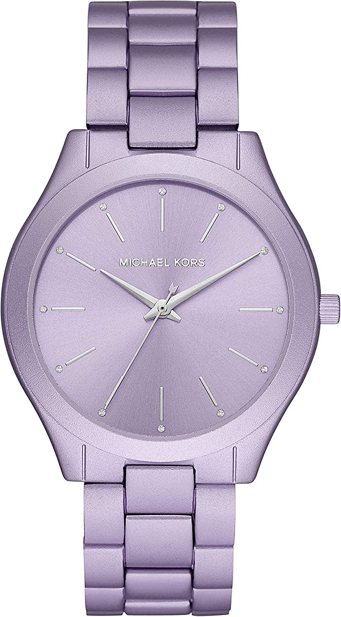 Michael Kors Oversized Slim Runway Lilac-Tone Aluminum Women's Watch - MK4540