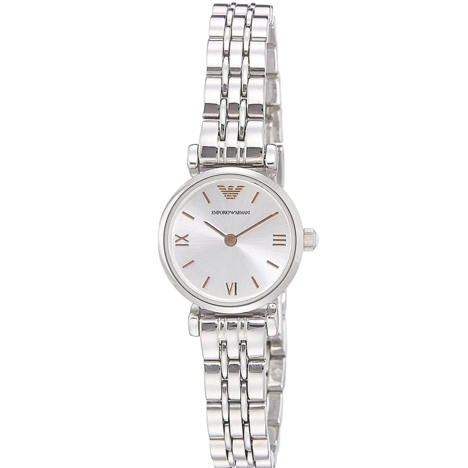 Emporio Armani Gianni T-Bar Mini Silver Women's Watch - AR1935