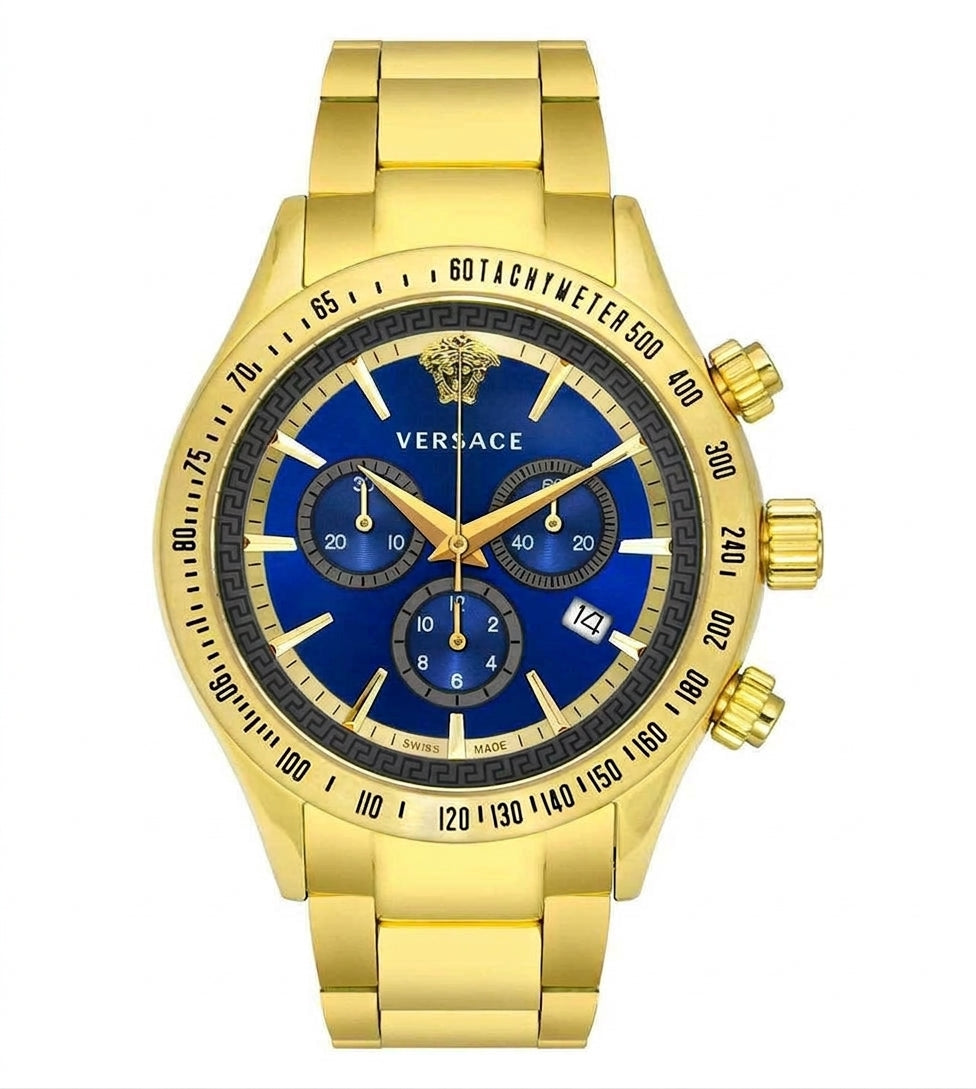 Versace Chronograph Classic Blue Dial Watch - VEV700619