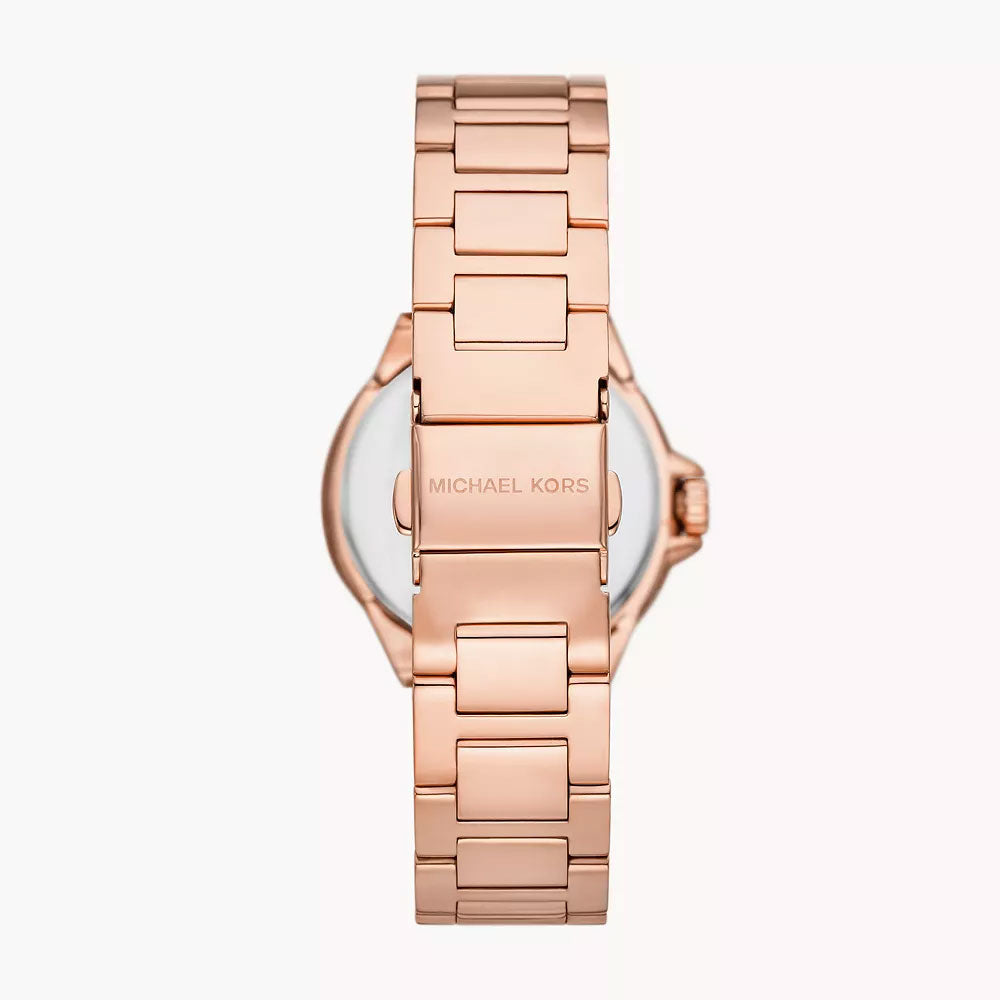 Michael Kors Mini Camille Three-Hand Rose Gold-Tone Women's Watch - MK7256