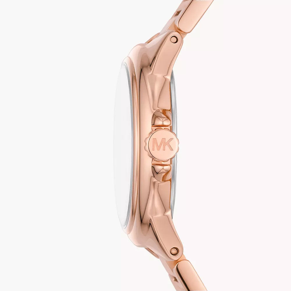 Michael Kors Mini Camille Three-Hand Rose Gold-Tone Women's Watch - MK7256