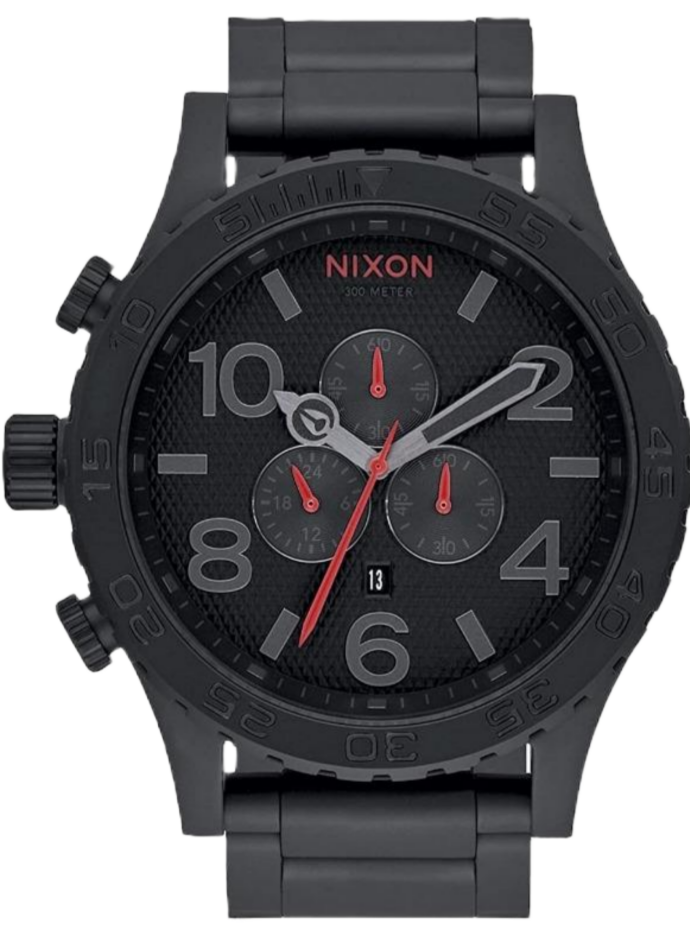 Nixon 51-30 Chrono Black Red Men's Watch A083-2298