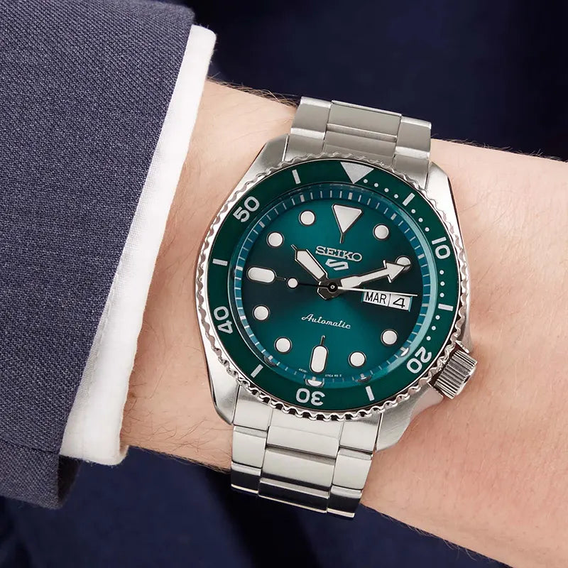 Seiko 5 sports Automatic Green Dial Watch SRPD61K1