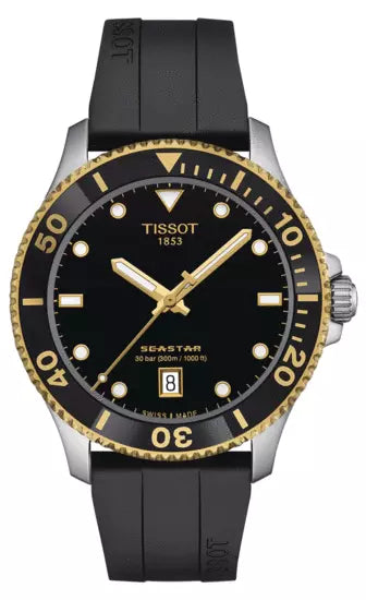 Tissot Seastar 1000 Quartz Black Dial Men's Watch T120.410.27.051.00