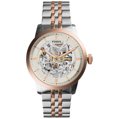 Fossil Townsman Automatic Beige Skeleton Dial Men's Watch ME3075