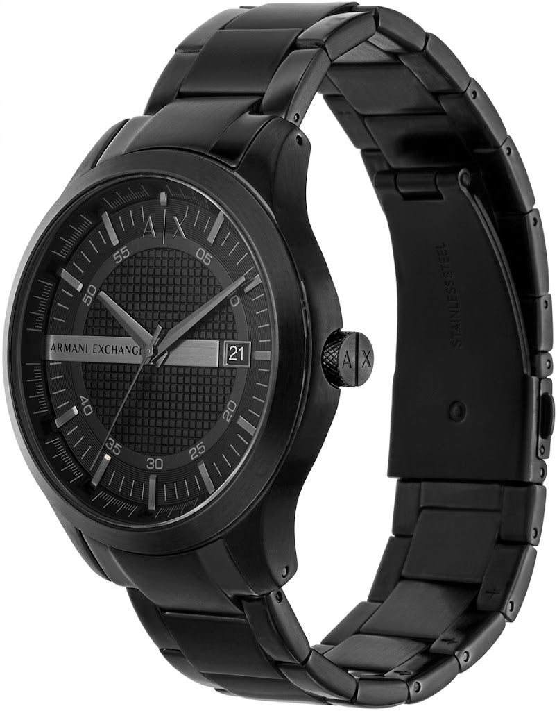 Armani Exchange Hampton Black Dial All Black Men's Watch - AX2104