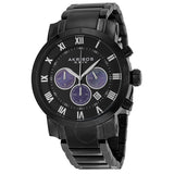 Akribos Chronograph Black Dial Black PVD Men's Watch AK622BK - The Watches Men & Co