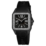 Akribos Black Mother of Pearl Dial Black Ceramic Ladies Watch AK546BK - The Watches Men & Co