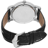 Akribos Cream Dial Black Leather Men's Watch AK632SSW - The Watches Men & Co #3