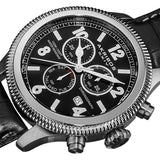 Akribos Ultimate Chronograph Stainless Steel Men's Watch AK575BK - The Watches Men & Co #2