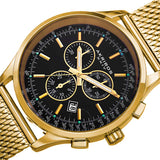 Akribos XXIV Chronograph Black Dial Men's Watch AK625YGB - The Watches Men & Co #4