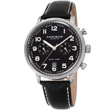 Akribos XXIV Black Dial Dual Time Men's Watch AK1023BK - The Watches Men & Co