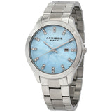 Akribos XXIV Blue Mother of Pearl Dial Ladies Watch AK954SSBU - The Watches Men & Co