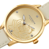 Akribos XXIV Diamond Gold Dial Ladies Watch AK1047WT - The Watches Men & Co #2