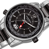 Akribos XXIV World Time Quartz Black Dial Men's Watch AK1021TTB - The Watches Men & Co #2