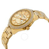 Akribos XXIV Gold Tone Dial Multi-function Ladies Watch AK789YG - The Watches Men & Co #2
