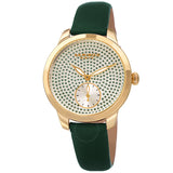 Akribos XXIV Green Dial Green Leather Ladies Watch AK1089GN - The Watches Men & Co