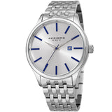 Akribos XXIV Men's Dress Quartz Silver Dial Men's Watch P50164 - The Watches Men & Co