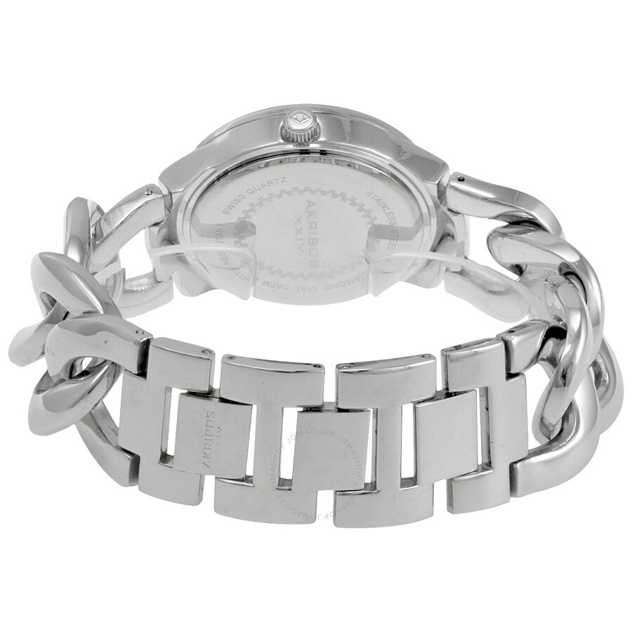 Akribos XXIV Purple Dial Silver-tone Base Metal Ladies Watch AK759SSPU - The Watches Men & Co #3