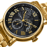 Akribos XXIV Quartz Black Dial Men's Watch AK1001YGB - The Watches Men & Co #2