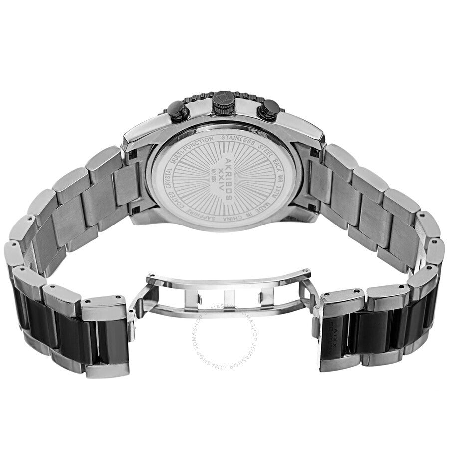 Akribos XXIV Quartz Black Dial Two-tone Men's Watch AK1099TTB - The Watches Men & Co #4