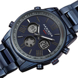 Akribos XXIV Quartz Blue Dial Men's Smart Watch AK1095BU - The Watches Men & Co #2