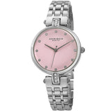 Akribos XXIV Quartz Crystal Pink Dial Ladies Watch AK1085PK - The Watches Men & Co