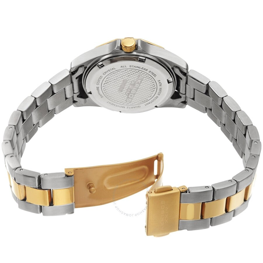 Akribos XXIV Quartz Crystal White Dial Ladies Watch AK1006TTG - The Watches Men & Co #4