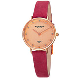 Akribos XXIV Quartz Diamond Rose Dial Ladies Watch AK882PK - The Watches Men & Co