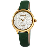 Akribos XXIV Quartz Diamond Silver Dial Ladies Watch AK1051GN - The Watches Men & Co