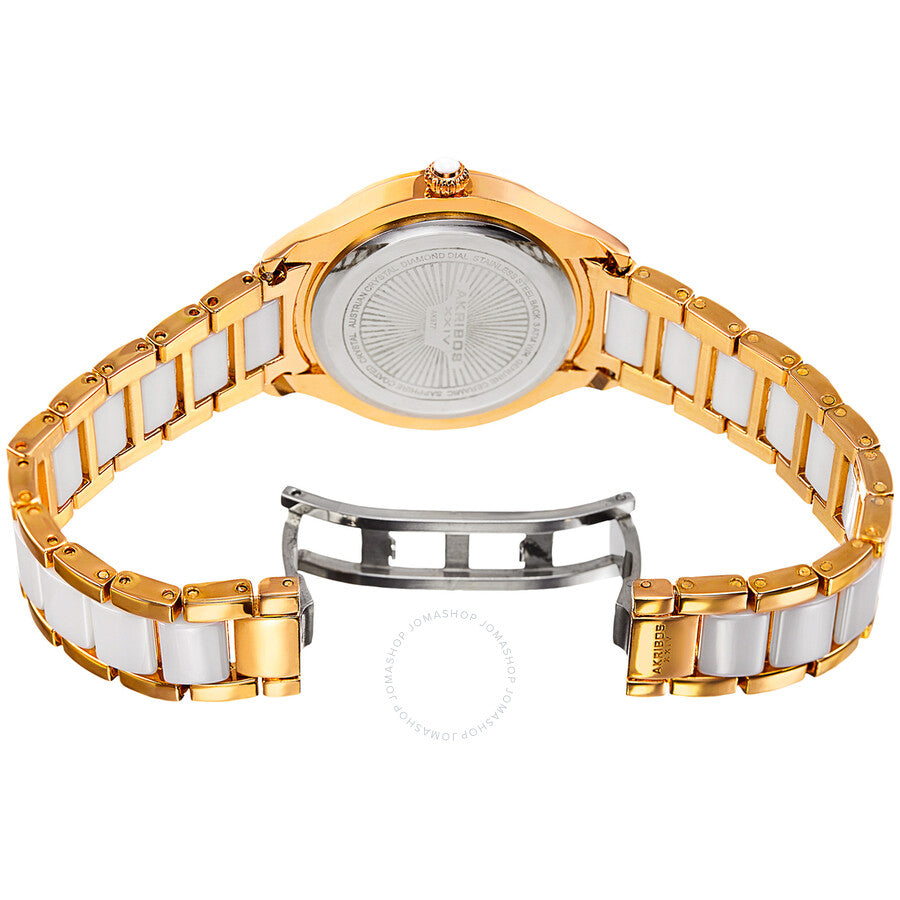 Akribos XXIV Quartz Mother of Pearl Dial Ladies Watch AK977YG - The Watches Men & Co #3