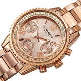 Akribos XXIV Quartz Rose Gold Dial Ladies Watch AK1100RG - The Watches Men & Co #2