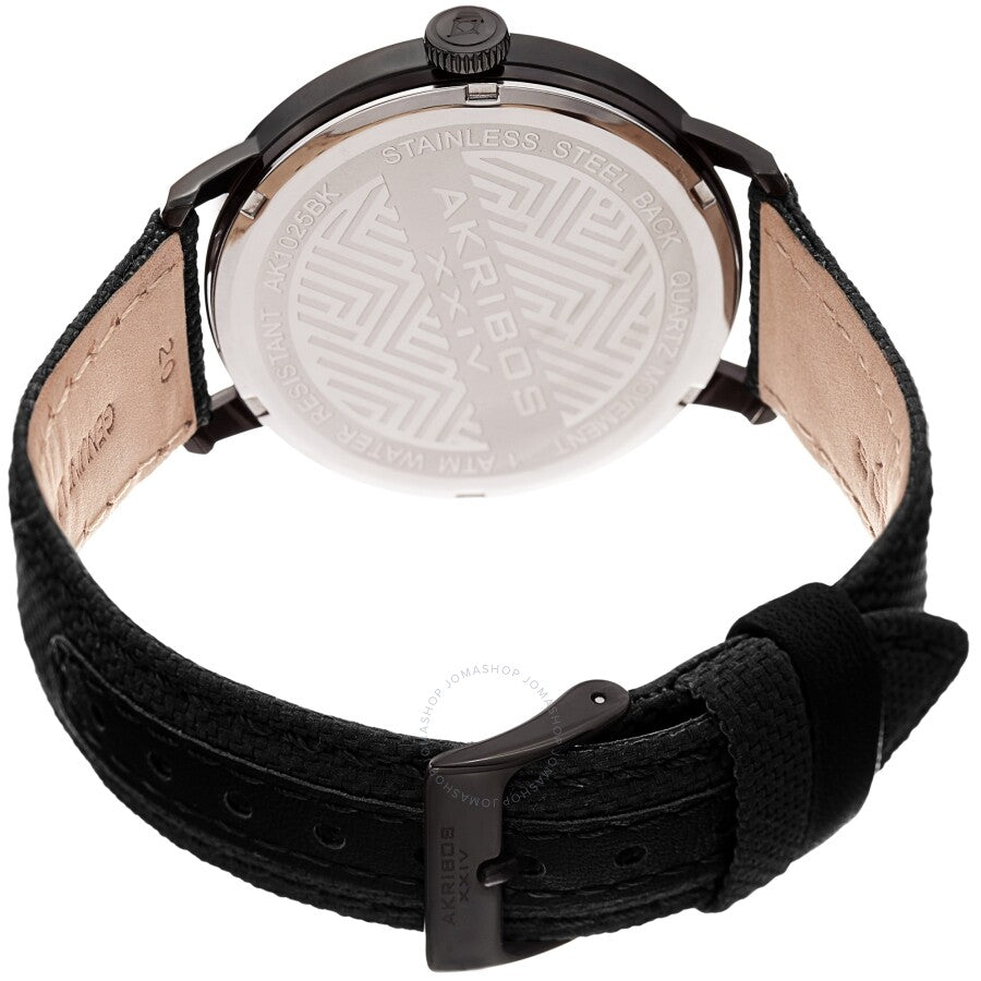 Akribos XXIV Quartz Silver Dial Men's Watch AK1025BK - The Watches Men & Co #4