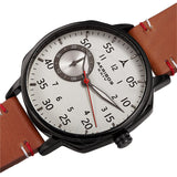 Akribos XXIV Quartz White Dial Brown Leather Men's Watch AK1109BRBK - The Watches Men & Co #2