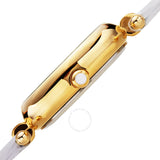 Akribos XXIV Quartz White Dial White Leather Ladies Watch AK1070WT - The Watches Men & Co #3