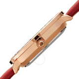 Akribos XXIV Quartz White Dial Red Leather Ladies Watch AK1093RD - The Watches Men & Co #3