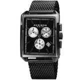 Akribos XXIV Womens Casual Chronograph Quartz Black Dial Men's Watch P50154 - The Watches Men & Co