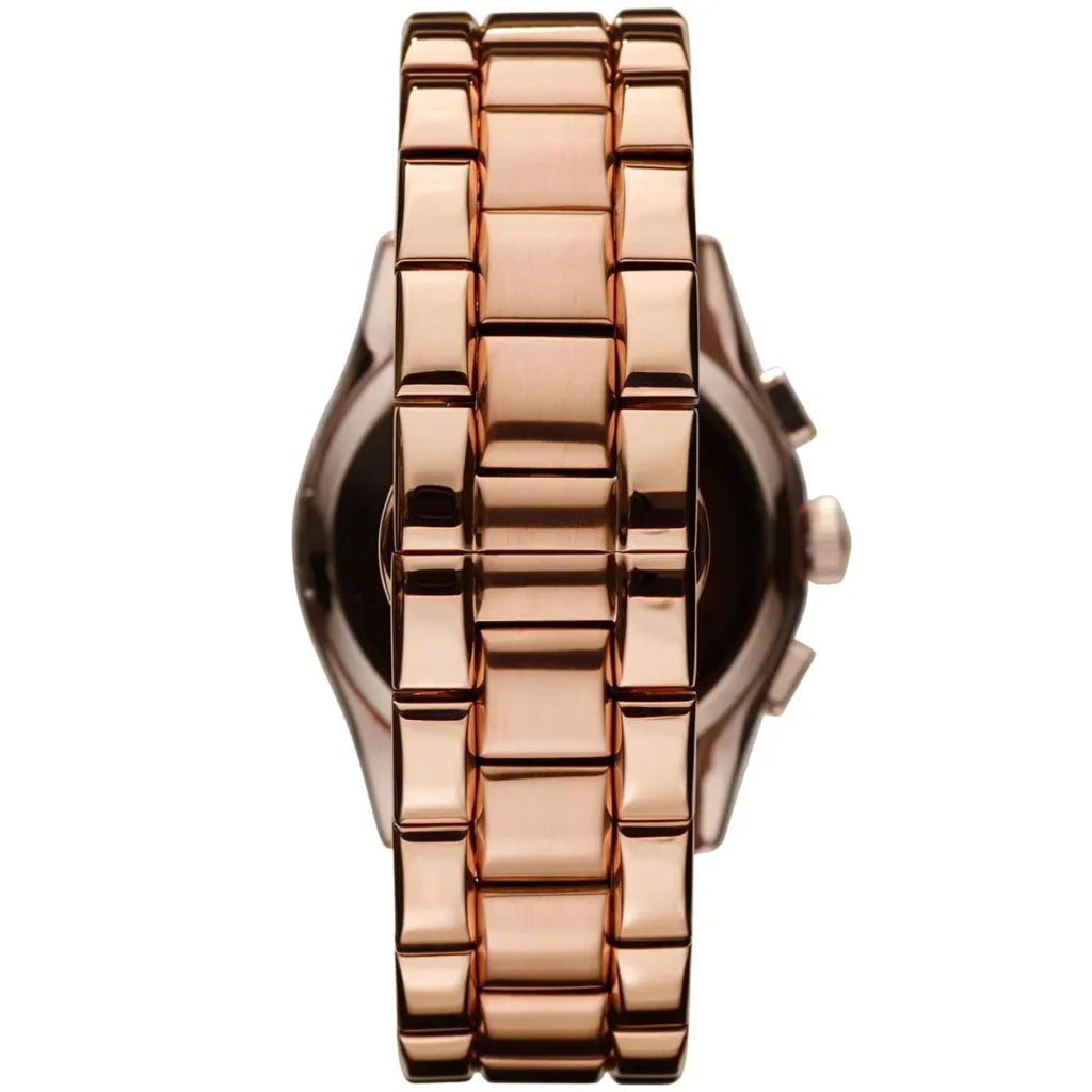 Emporio Armani AR0365 rose gold metal bracelet strap back view