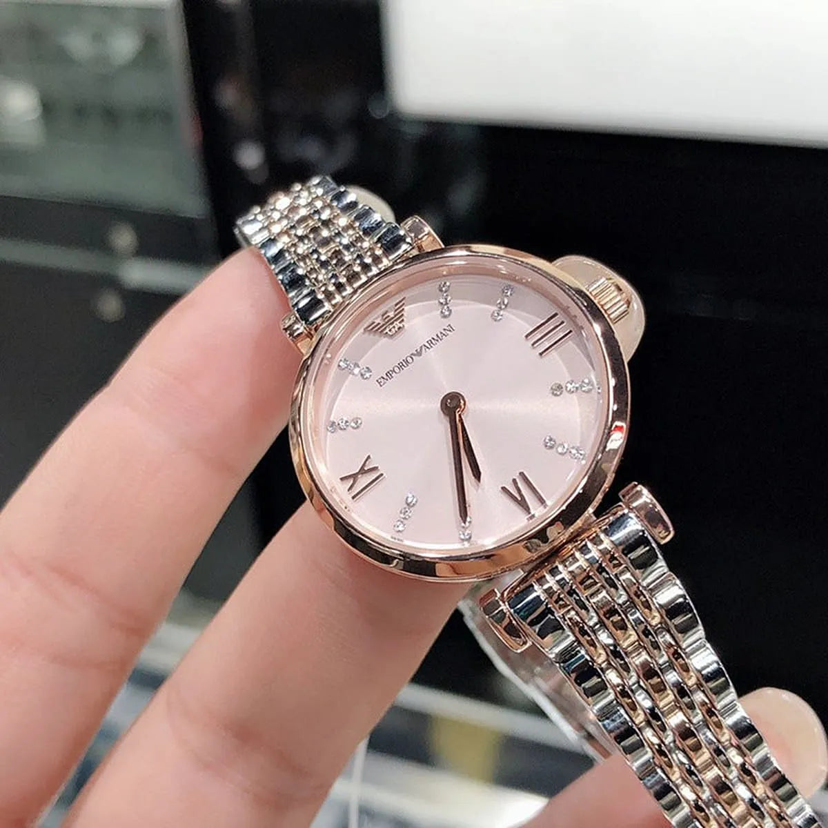 Emporio Armani Quartz Pink Dial Ladies Watch AR11223 AR11223 - Image 9