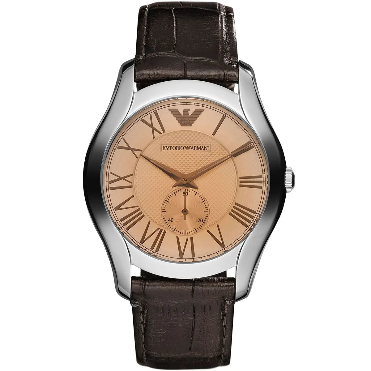 Emporio Armani Classic Amber Dial Brown Leather AR1704 Men's Watch AR1704 - Image 1