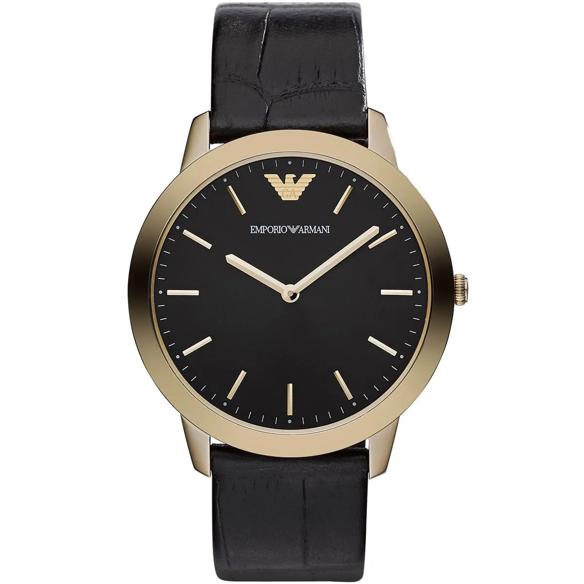 Emporio Armani Black Gold-Plated Stainless Steel AR1742 Men's Wristwatch 42MM AR1742 - Image 1