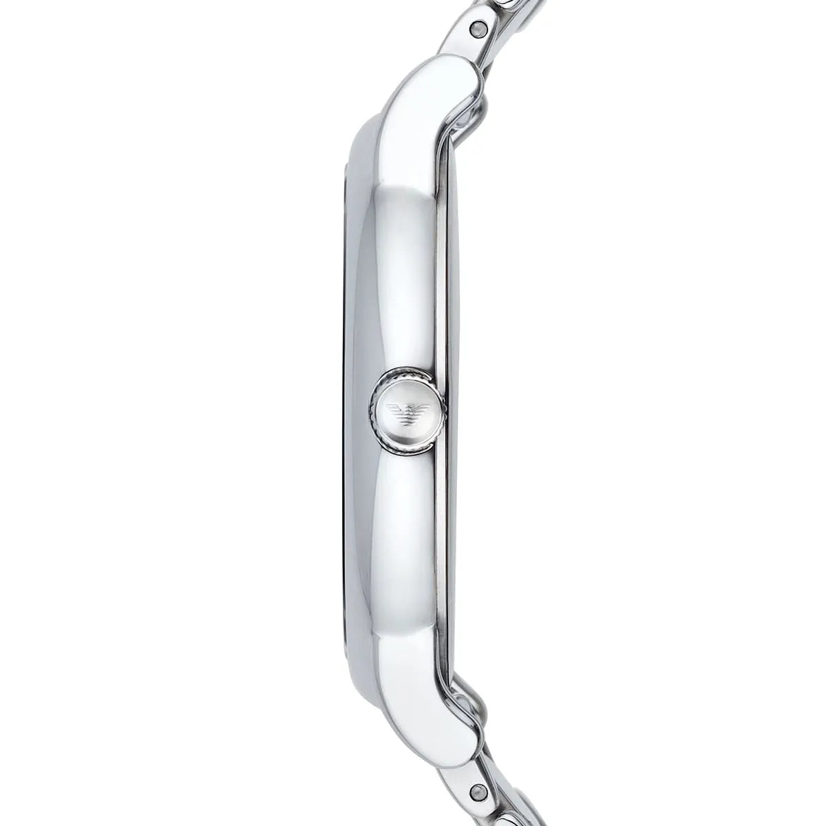 Emporio Armani Luigi AR2499 watch side profile showing case thickness