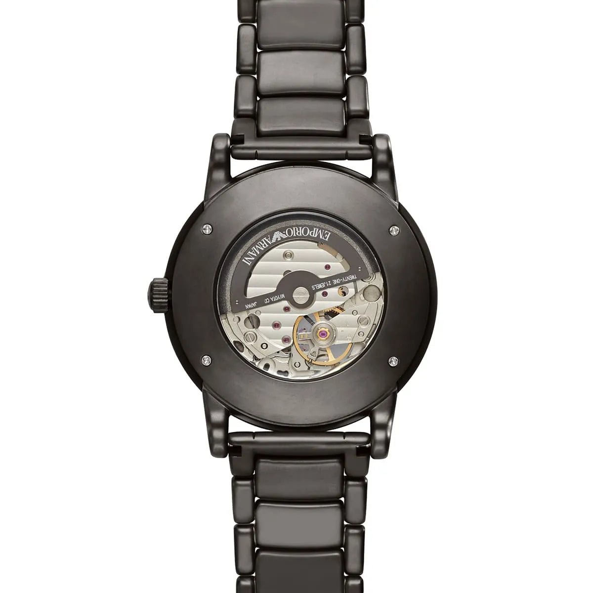 Emporio Armani Luigi Meccanico Automatic Matte Gunmetal Men's Watch - AR60010
